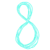 8⃣ Эмодзи «Бирюзовый шрифт» для Telegram