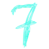 7⃣ Эмодзи «Бирюзовый шрифт» для Telegram
