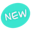 😉 Эмодзи «Бирюзовый шрифт» для Telegram