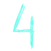 4⃣ Эмодзи «Бирюзовый шрифт» для Telegram