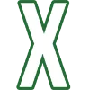 🦊 Эмодзи «Зелёный простой шрифт» для Telegram