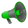 📣 Эмодзи «Зелёный простой шрифт» для Telegram