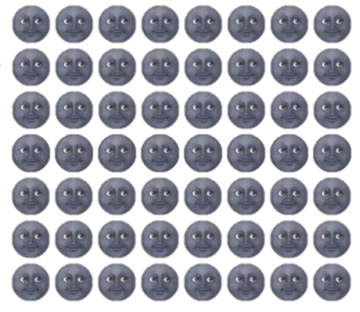 😶 Стикер «Millions of smiles» для Telegram