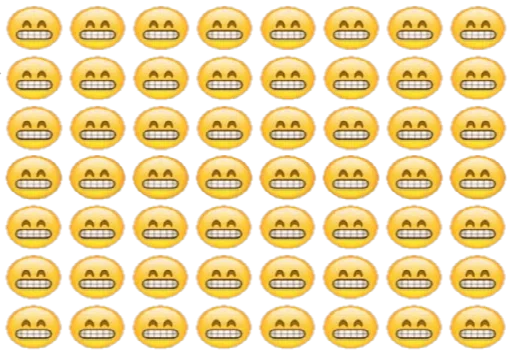 😐 Стикер «Millions of smiles» для Telegram