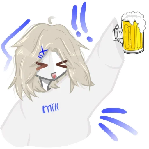 🍺 Стикер «Mill» для Telegram