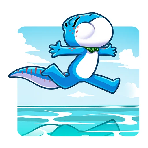 🏖 Стикер «Милли» для Telegram