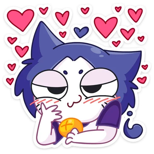 ❤ Стикер «Милшу» для Telegram