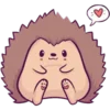 🦔 Эмодзи «? Cute animals ?» для Telegram