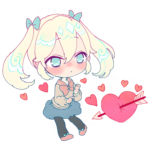 💘 Стикер «Милые девочки» для Telegram