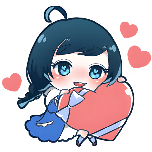 ❤️ Стикер «Милые девочки» для Telegram