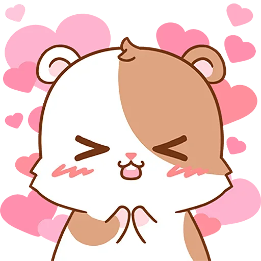 🥰 Стикер «Милый хомяк» для Telegram