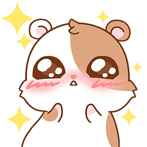 😍 Стикер «Милый хомяк» для Telegram