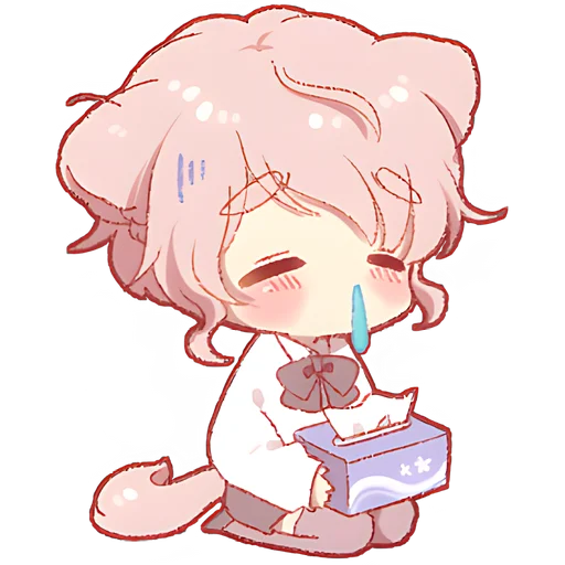 😴 Стикер «Милый котик-кун» для Telegram