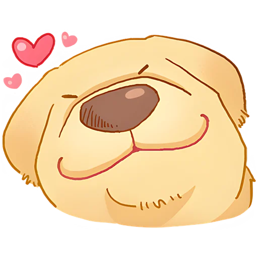 🥰 Стикер «Милый ретривер» для Telegram