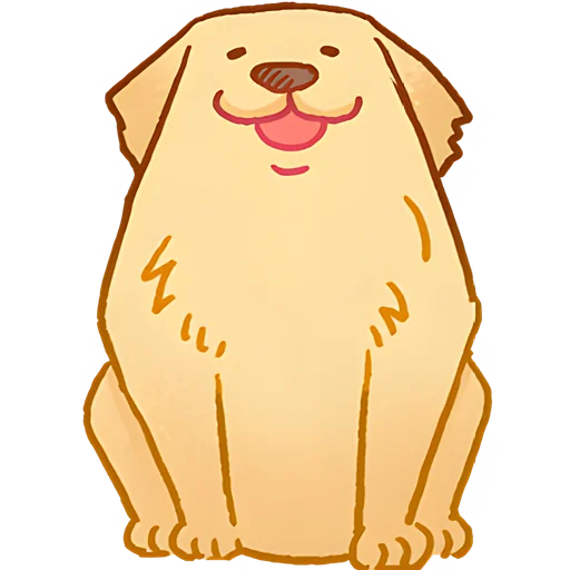 😊 Стикер «Милый ретривер» для Telegram
