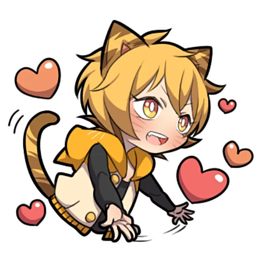 🥰 Стикер «Милый тигрёнок» для Telegram