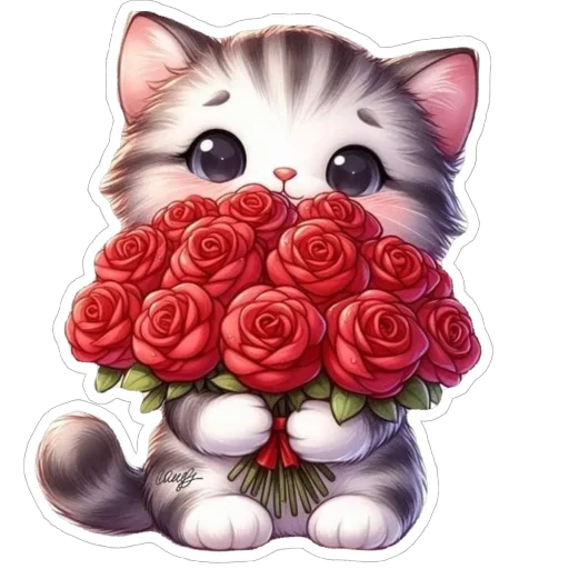 🌸 Стикер «Милые зверушки» для Telegram