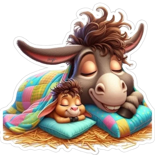 😴 Стикер «Милые зверушки» для Telegram