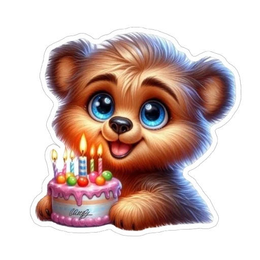 🍰 Стикер «Милые зверушки» для Telegram