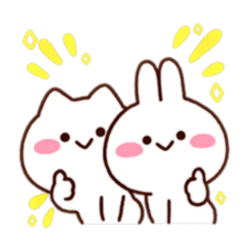 👍 Стикер «MIMI and Neko (FULL)» для Telegram