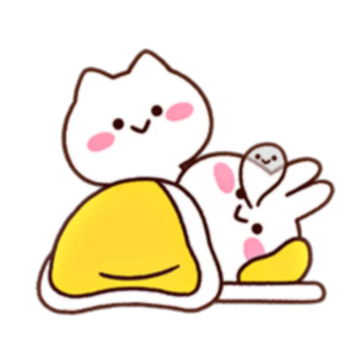 🛏 Стикер «MIMI and Neko (FULL)» для Telegram