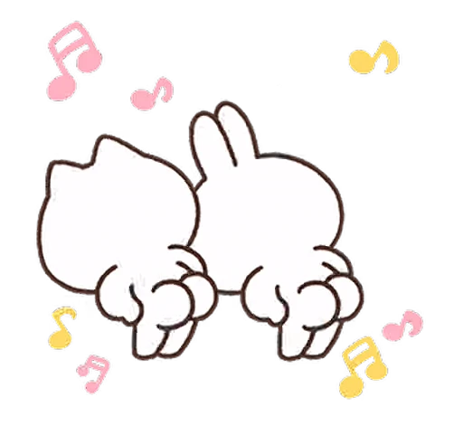🍑 Стикер «Mimi & Neko» для Telegram