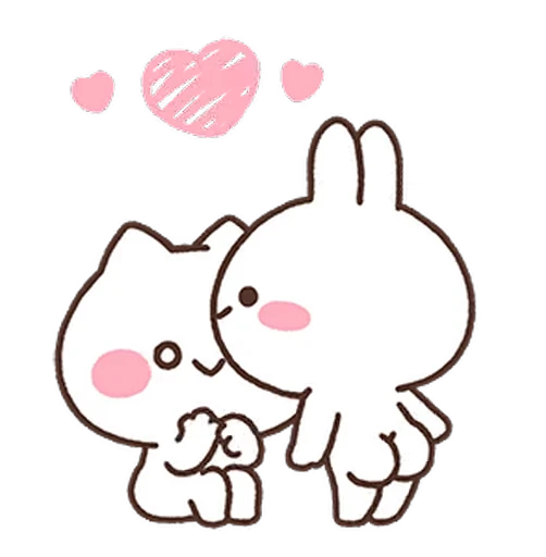 😘 Стикер «Mimi & Neko» для Telegram