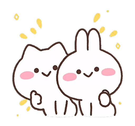 👍 Стикер «Mimi & Neko» для Telegram