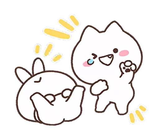 🤣 Стикер «Mimi & Neko» для Telegram