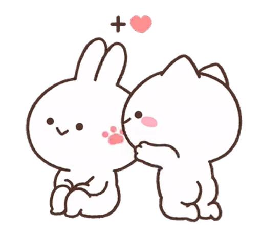 ❤️ Стикер «Mimi & Neko» для Telegram