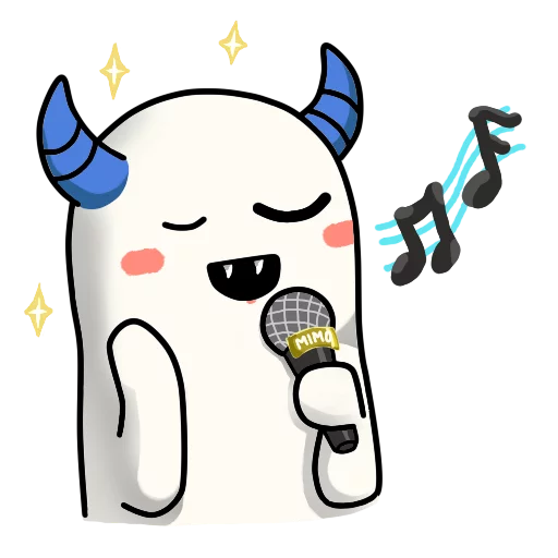 🎤 Стикер «Mimo» для Telegram
