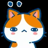 Эмодзи «Min Min Cat Emoji» для Telegram