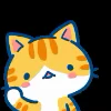 Эмодзи «Min Min Cat Emoji» для Telegram