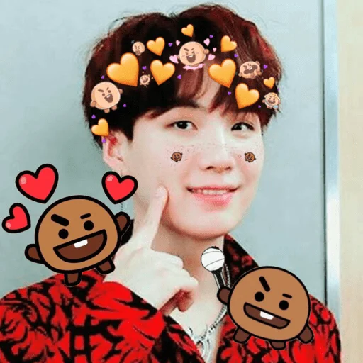 🥰 Стикер «MinSUGA» для Telegram