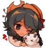 💋 Эмодзи «mina chan» для Telegram