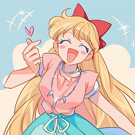 💛 Стикер «Минако Айно / Minako Aino» для Telegram