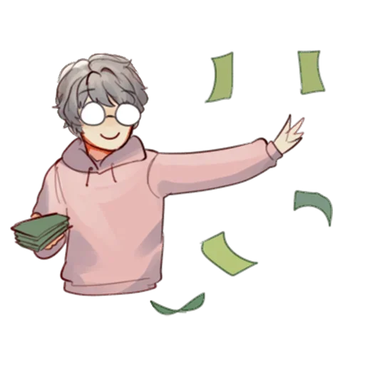 🤑 Стикер «Минами кун» для Telegram