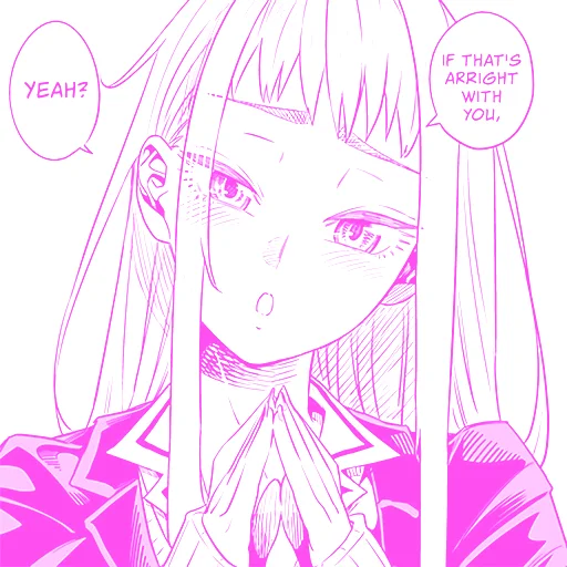 🙏 Стикер «Minami Fuyuki Dosanko Gyaru» для Telegram