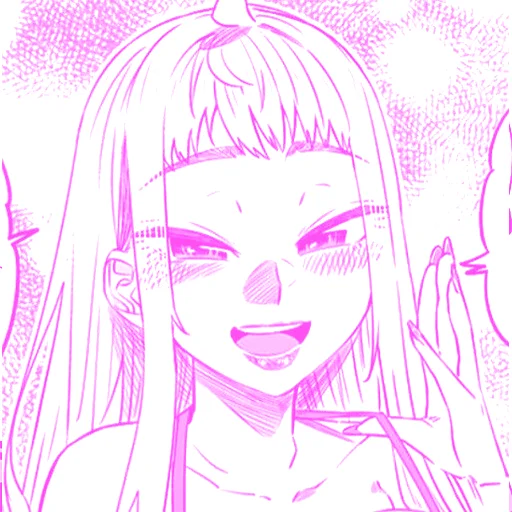 🙋‍♀️ Стикер «Minami Fuyuki Dosanko Gyaru» для Telegram