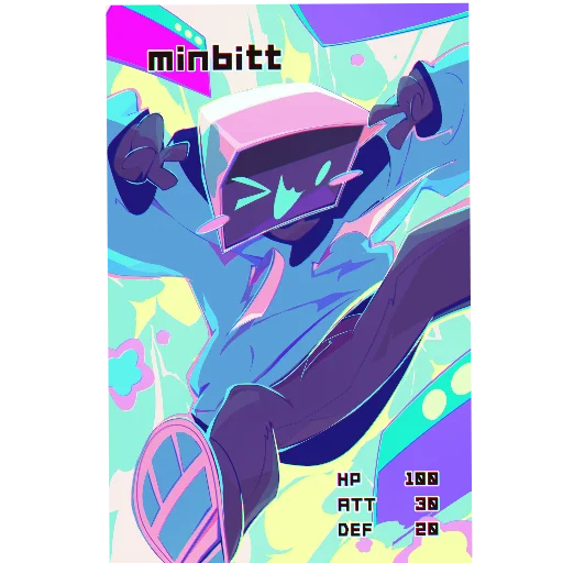 🔳 Стикер «minbitt» для Telegram