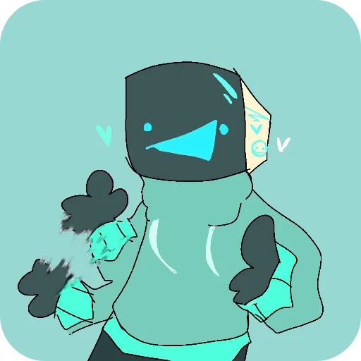 🔳 Стикер «minbitt» для Telegram