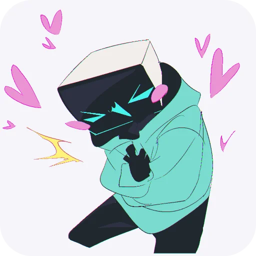 🔳 Стикер «minbitt» для Telegram