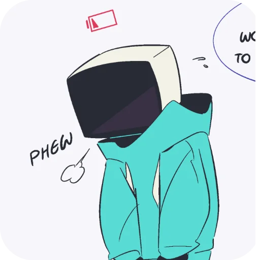 🔳 Стикер «minbitt» для Telegram