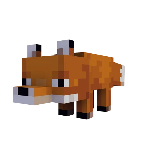 🦊 Стикер «Minecraft animals» для Telegram