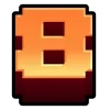 8️⃣ Эмодзи «Minecraft Dungeons Font» для Telegram