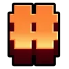 ⏺️ Эмодзи «Minecraft Dungeons Font» для Telegram