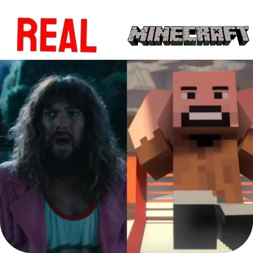 🧔 Стикер «Minecraft Real Life» для Telegram