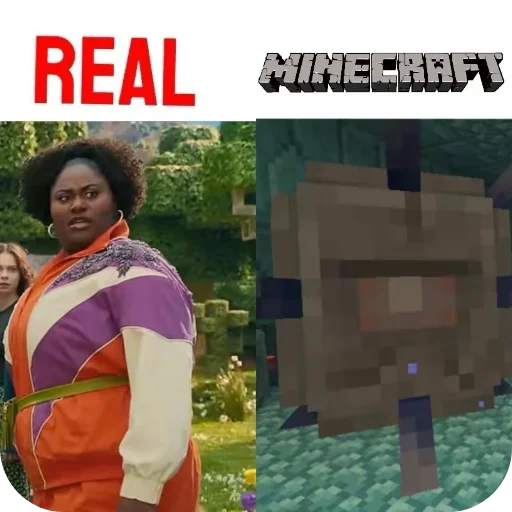 🐡 Стикер «Minecraft Real Life» для Telegram