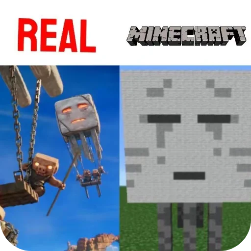 🔳 Стикер «Minecraft Real Life» для Telegram