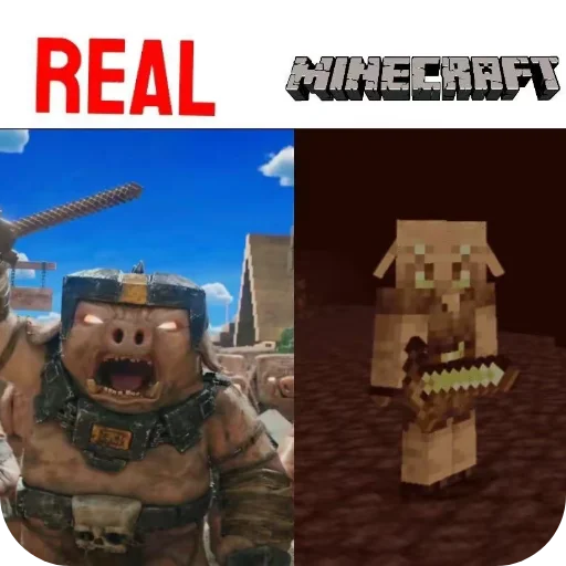 🐷 Стикер «Minecraft Real Life» для Telegram